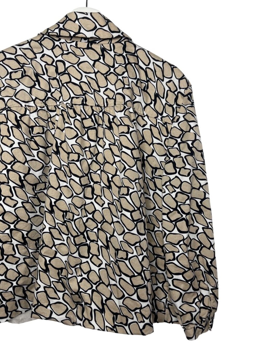 Sandro Tweed Blazer Plus 1X Tan Black Preppy - Picture 10 of 12